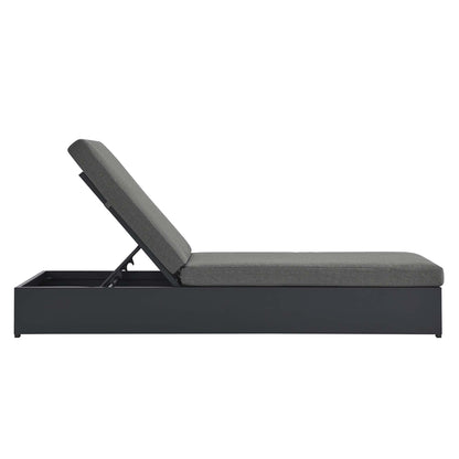 Tahoe Outdoor Patio Powder-Coated Aluminum Chaise Lounge Chair by Furniture for America