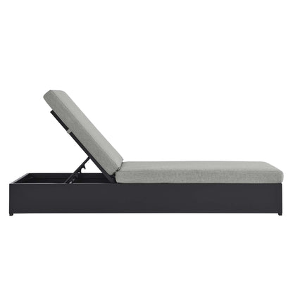 Tahoe Outdoor Patio Powder-Coated Aluminum Chaise Lounge Chair by Furniture for America