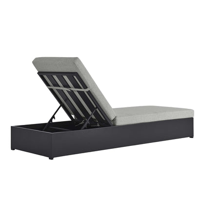 Tahoe Outdoor Patio Powder-Coated Aluminum Chaise Lounge Chair by Furniture for America