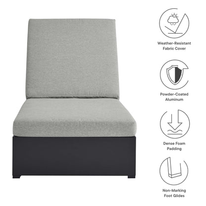 Tahoe Outdoor Patio Powder-Coated Aluminum Chaise Lounge Chair by Furniture for America