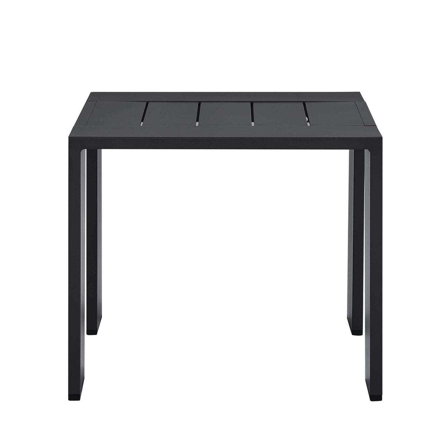 Tahoe Outdoor Patio Powder-Coated Aluminum End Table by Furniture For America