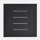 Aspen Outdoor Patio Powder-Coated Aluminum End Table in Gray