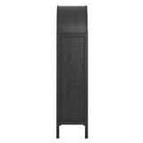 Aeroskobing Tall Arched Storage Display Cabinet in Black