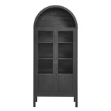 Aeroskobing Tall Arched Storage Display Cabinet in Black