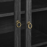 Aeroskobing Tall Arched Storage Display Cabinet in Black