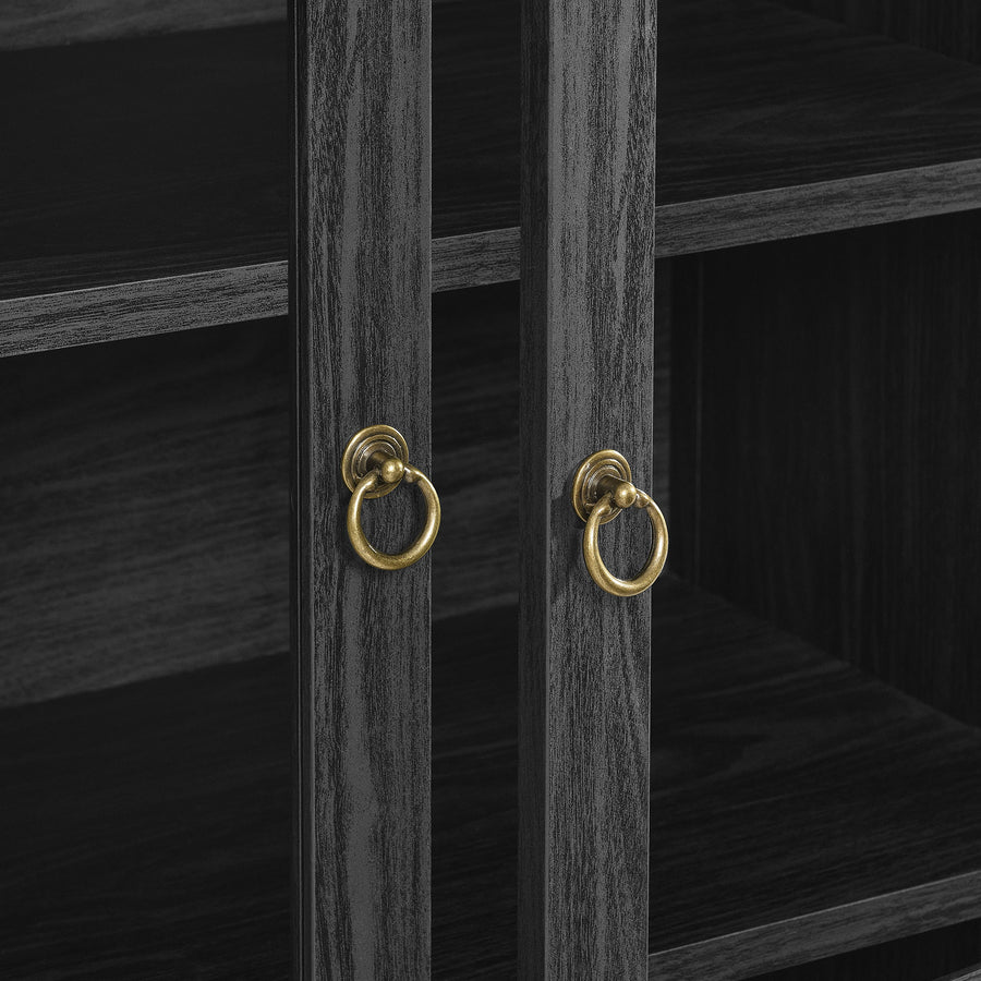 Aeroskobing Tall Arched Storage Display Cabinet in Black