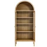 Aeroskobing Tall Arched Storage Display Cabinet in Oak