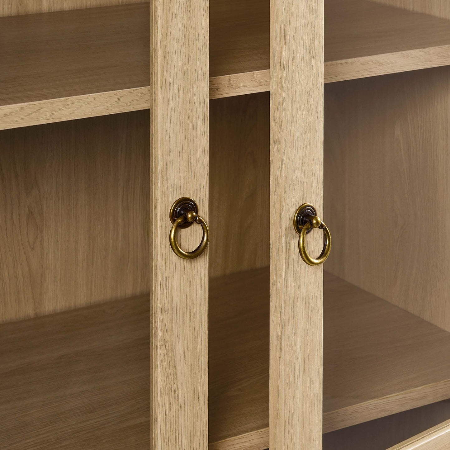 Tessa Tall Arched Storage Display Cabinet by Furniture For America