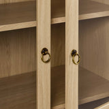 Aeroskobing Tall Arched Storage Display Cabinet in Oak