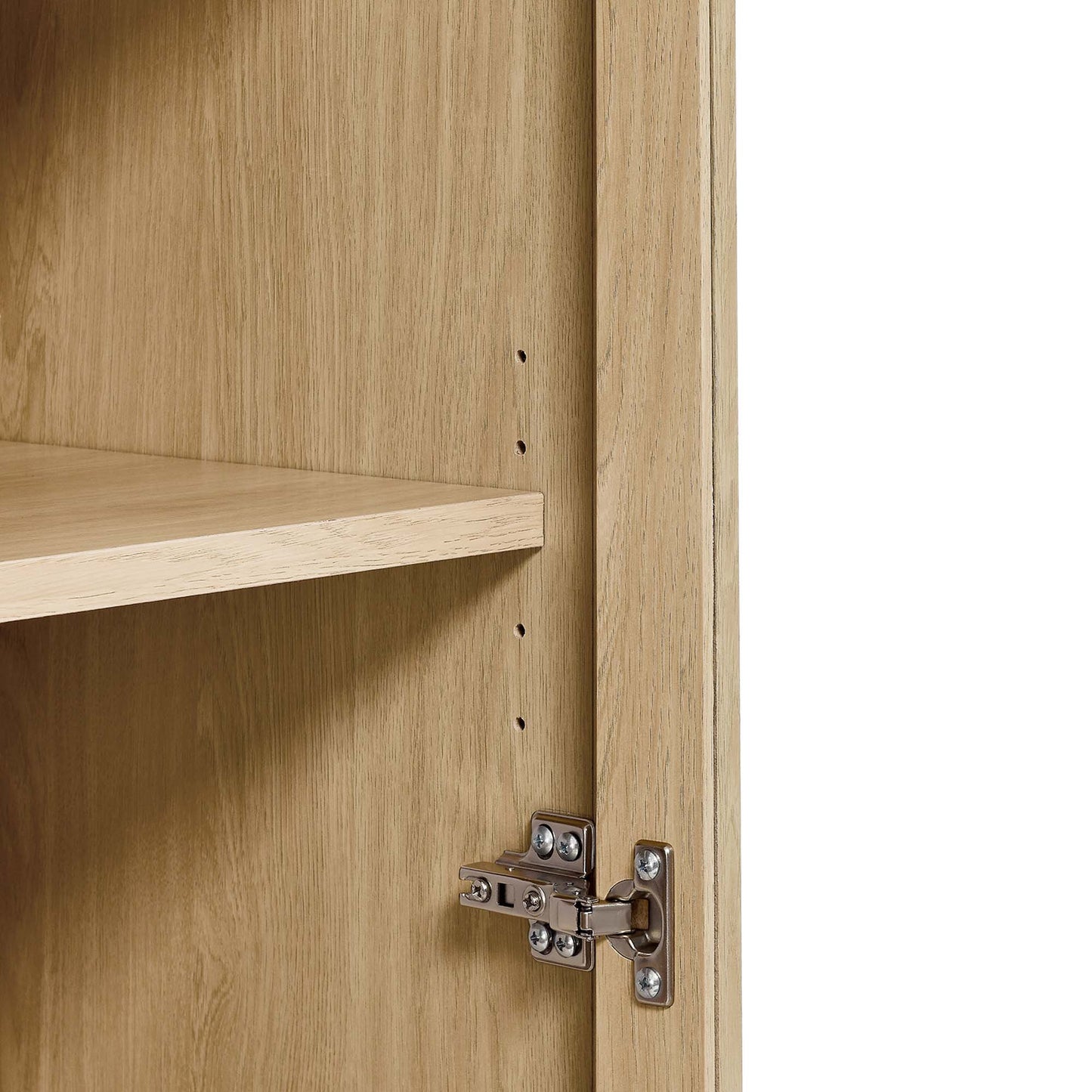 Tessa Tall Arched Storage Display Cabinet by Furniture For America