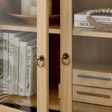 Aeroskobing Tall Arched Storage Display Cabinet in Oak