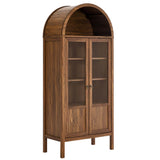 Aeroskobing Tall Arched Storage Display Cabinet in Walnut