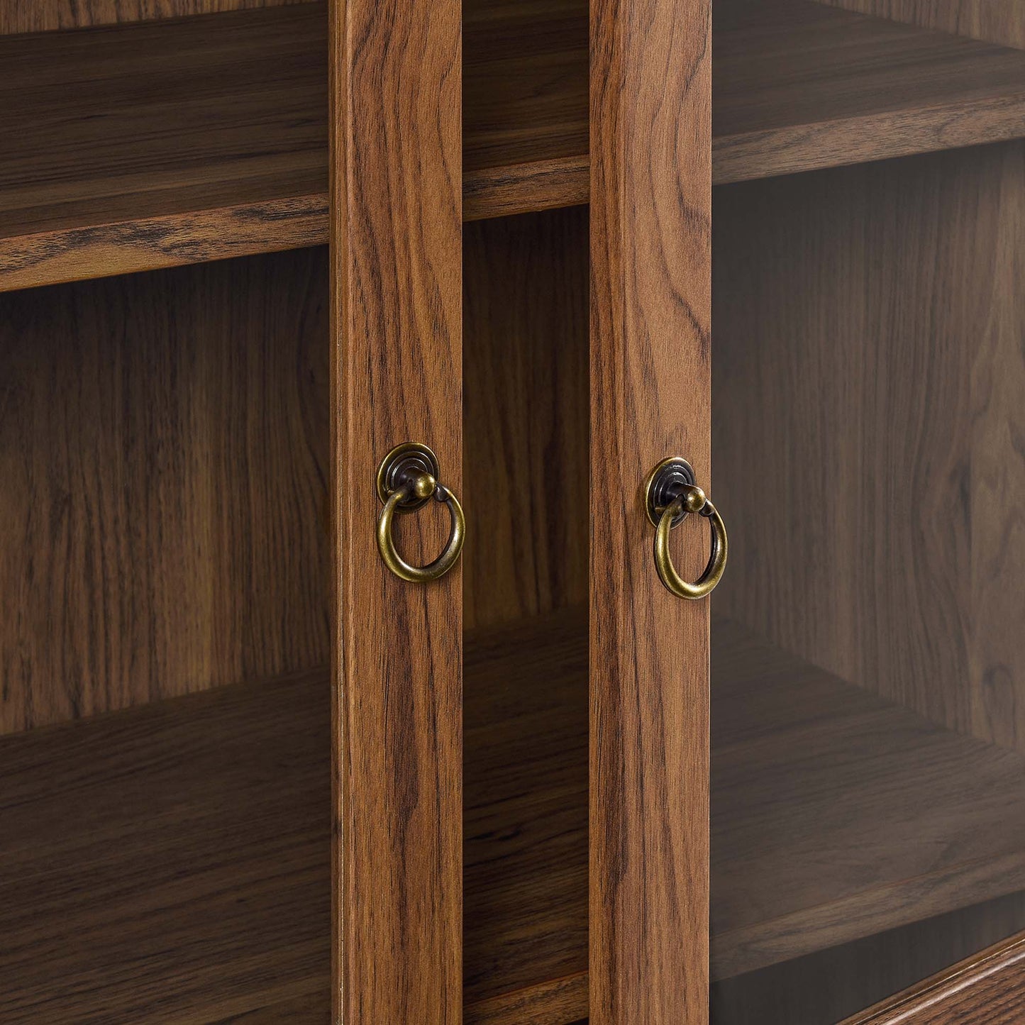 Tessa Tall Arched Storage Display Cabinet by Furniture For America