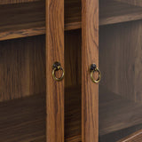 Aeroskobing Tall Arched Storage Display Cabinet in Walnut