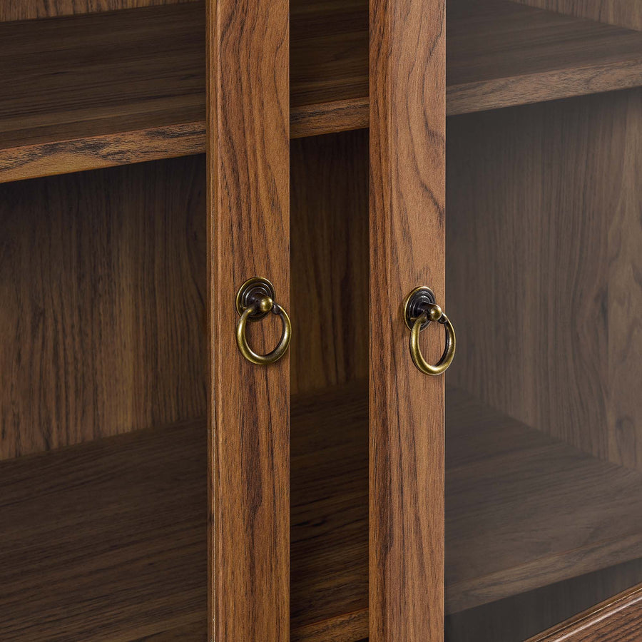 Aeroskobing Tall Arched Storage Display Cabinet in Walnut