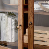 Aeroskobing Tall Arched Storage Display Cabinet in Walnut