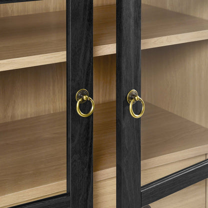 Nolan Tall Arched Storage Display Cabinet by Furniture For America