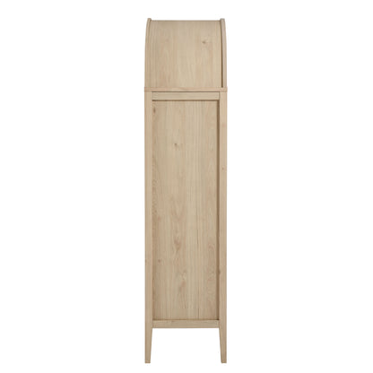 Nolan Tall Arched Storage Display Cabinet by Furniture For America