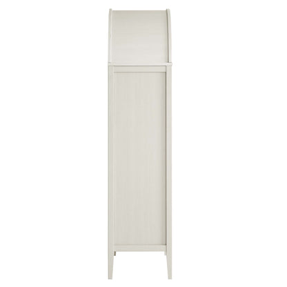 Nolan Tall Arched Storage Display Cabinet by Furniture For America