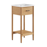 Quill 18" Bathroom Vanity in Natural White