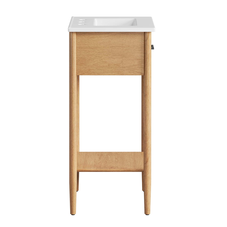 Quill 18" Bathroom Vanity in Natural White