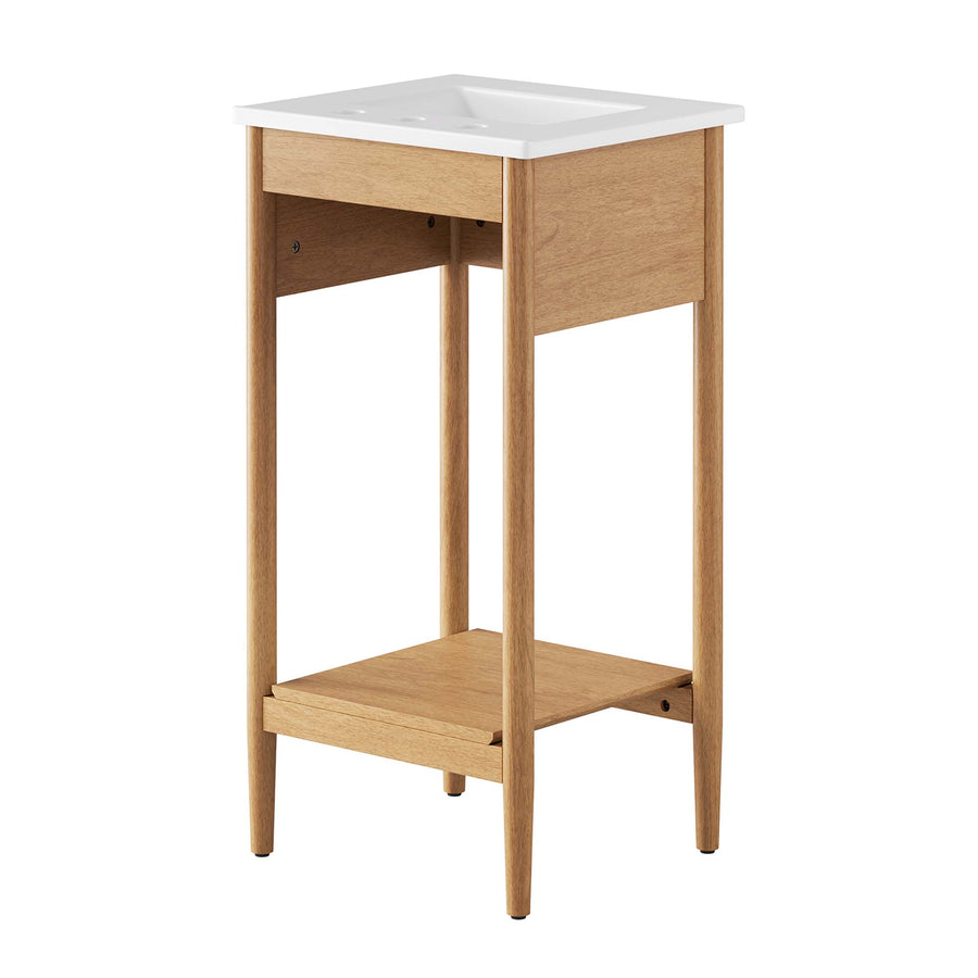 Quill 18" Bathroom Vanity in Natural White