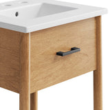 Quill 18" Bathroom Vanity in Natural White