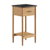 Quill 18" Bathroom Vanity in Natural Black