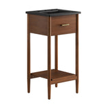 Quill 18" Bathroom Vanity in Walnut Black