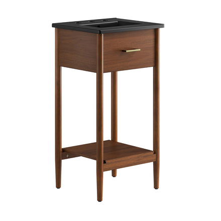 Zaire 18" Bathroom Vanity in Walnut Black