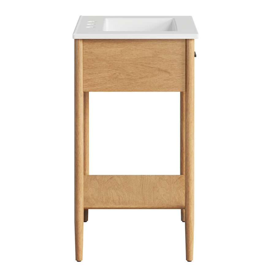 Quill 24" Bathroom Vanity in Natural White