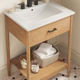 Quill 24" Bathroom Vanity in Natural White