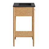Quill 24" Bathroom Vanity in Natural Black
