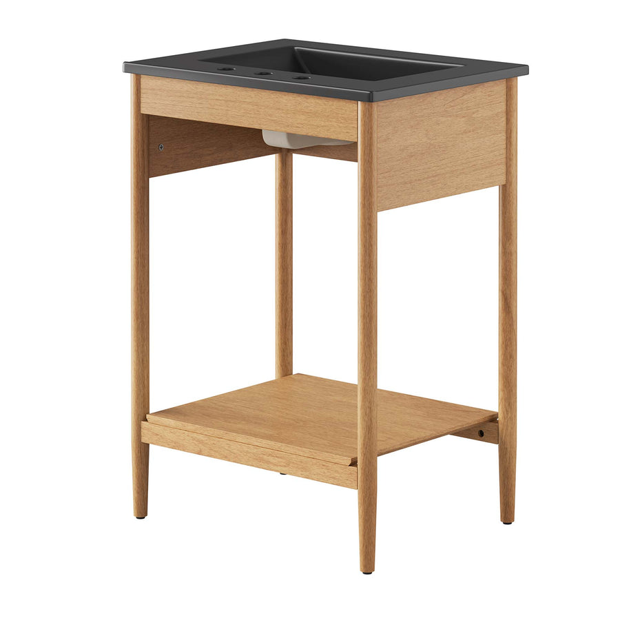 Quill 24" Bathroom Vanity in Natural Black