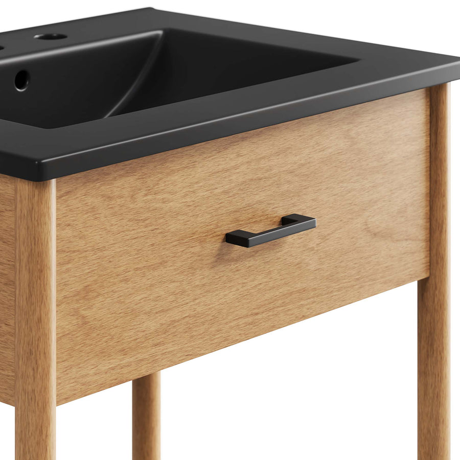 Quill 24" Bathroom Vanity in Natural Black