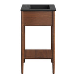 Quill 24" Bathroom Vanity in Walnut Black