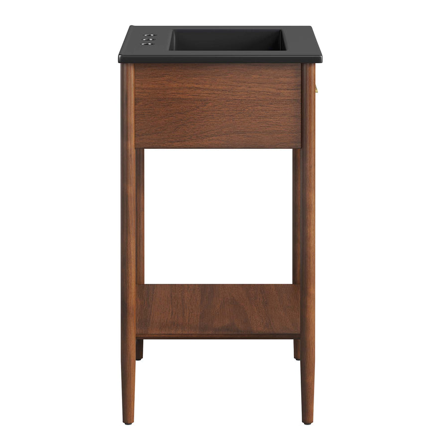 Quill 24" Bathroom Vanity in Walnut Black