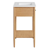 Quill 30" Bathroom Vanity in Natural White