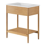 Quill 30" Bathroom Vanity in Natural White