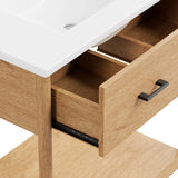 Quill 30" Bathroom Vanity in Natural White