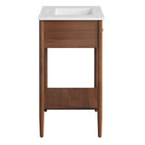 Quill 30" Bathroom Vanity in Walnut White
