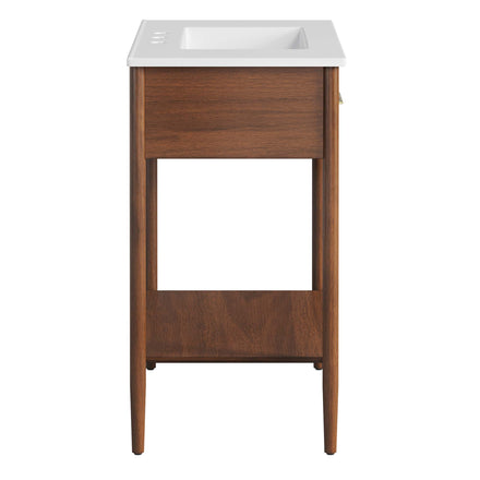 Zaire 30" Bathroom Vanity in Walnut White