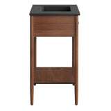 Quill 30" Bathroom Vanity in Walnut Black