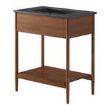 Quill 30" Bathroom Vanity in Walnut Black
