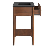 Quill 30" Bathroom Vanity in Walnut Black