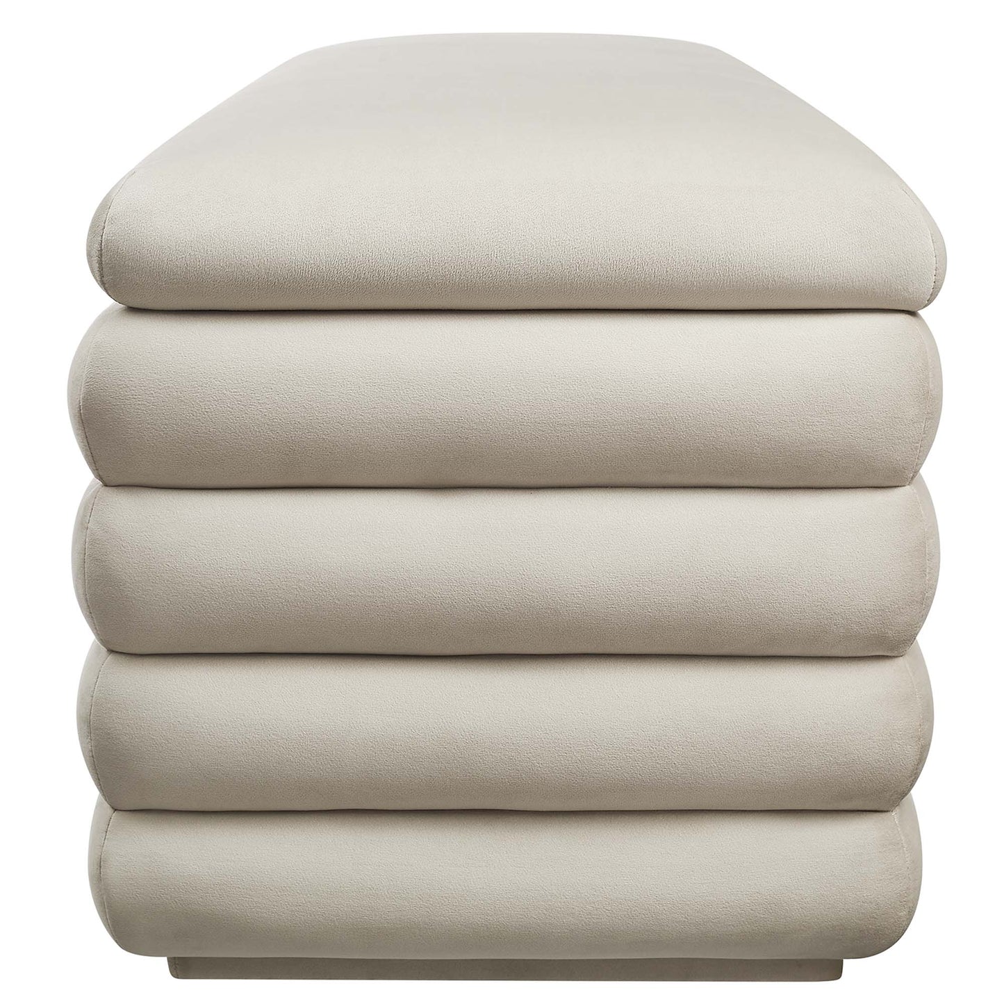 Mezzo Upholstered Performance Velvet Storage Bench by Furniture For America