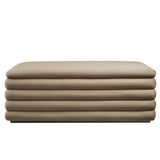 Shuttle Upholstered Performance Velvet Storage Bench in Taupe