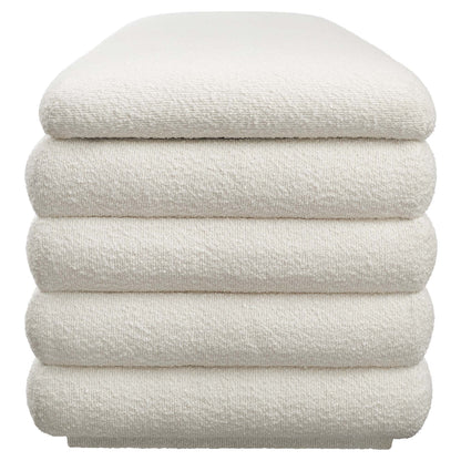 Mezzo Boucle Upholstered Storage Bench by Furniture For America