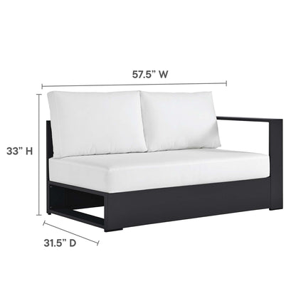 Tahoe 3-Piece Outdoor Patio Powder-Coated Aluminum Sectional Sofa Set by Furniture For America