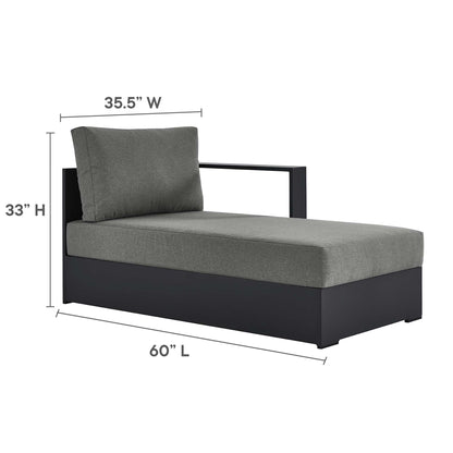Tahoe 2-Piece Outdoor Patio Powder-Coated Aluminum Right-Facing Chaise Sectional Sofa Set by Furniture For America